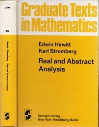 Real and Abstract Analysis (Hard) A Modern Treatment of the Theory of Functions of a Real Variable 