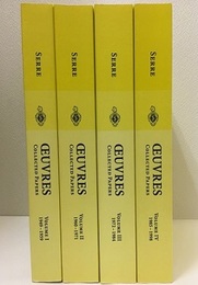 Jean-Pierre Serre : Oeuvres-Collected Papers : Vol. 1-4 (Soft) 【フランス語版】 (1)1949-1959 (2)1960-1971 (3)1972-1984 (4)1985-1998 