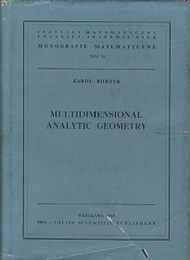 Multidimensional Analytic Geometry  