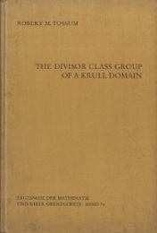 The Divisor Class Group of A Krull Domain (Hard)  