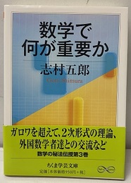 数学で何が重要か  