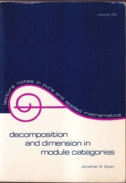 Decomposition and Dimension in Module Categories  