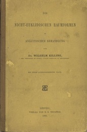 Die Nicht-Euklidischen Raumformen in Analytischer Behandlung  