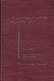 Mathematical Heritage of Hermann Weyl (Hard)  