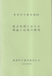 数式処理における理論と応用の研究  