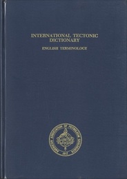 International Tectonic Dictionary : English Terminology  
