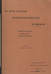 Resolution des equations de Navier Stokes dans le cas stationnaire  
