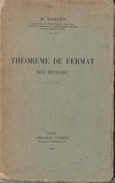 Theoreme de Fermat Son Histoire 