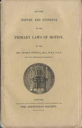 On the Nature and Evidence of the Primary Laws of Motion  
