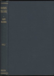 The Theory of Matrices : Vol. 1- 2  