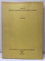 Lectures on Modular Functions of one Complex Variable  