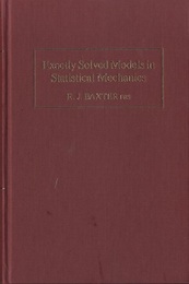 Exactly Solved Models in Statistical Mechanics (Hard)  