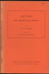 Lectures on Modular Forms  
