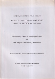 Antarctic Geological Map Series Sheet 29 Belgica Mountains  