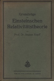 Grundzuge der Einsteinschen Relativitatstheorie  