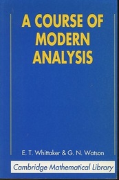 A Course of Modern Analysis : 4th Edition, reprinted (Soft)  