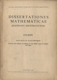 Existence and Regularity of Solutions of Some Elliptic System in Domains with Edges (英) ポーランド科学アカデミー数学研究所／数学論文274 