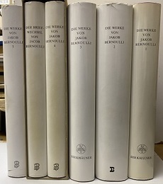Die Werke von Jakob Bernoulli : Band 1-5 briefwechselは4巻の箱に入り 