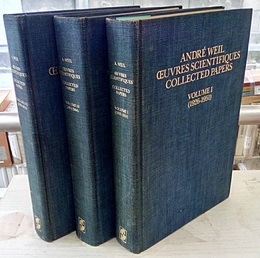 Andre Weil : Oeuvres Scientifiques / Collected Papers : Vol.1- 3 : 1st Edition (Hard) (1)1926-1951 (2)1951-1964 (3)1964-1978 (洋) アンドレ・ヴェイユ数学選集