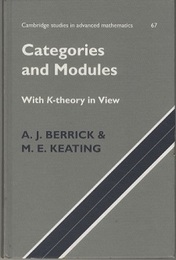 Categories and Modules with K-Theory in View  