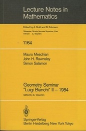 Geometry Seminar "Luigi Bianchi" II -1984 