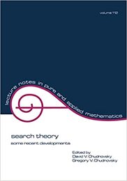 Search Theory Some Recent Developments 