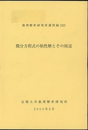 微分方程式の粘性解とその周辺  