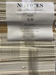NOTICES of the  American Mathematical Society Vol.45~54(不揃い)  