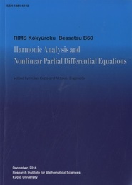 harmonic analysis and nonlinear partial differential equations July6-8 , 2015 