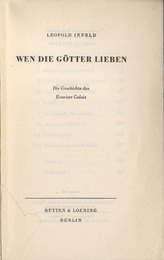 Wen die Gotter lieben Die Geschichte des Evariste Galois 