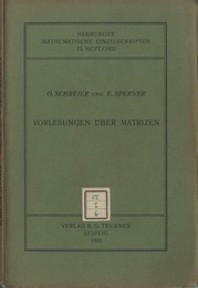 Vorlesungen uber Matrizen.  