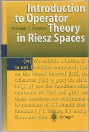 Introduction to Operator Theory in Riesz Spaces (Hard)  