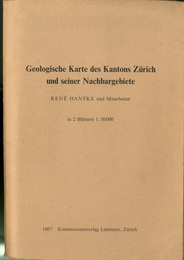 Geologische Karte des Kantons Zurich und seiner Nachbargebiete in 2 Bl&auml;ttern 1:50 000 
