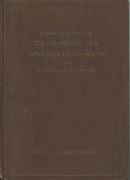 Einfuhrung in die Elemente der Hoheren Mathematik  