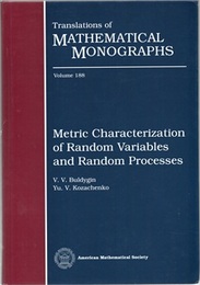 Metric Characterization of Random Variables and Random Processes  