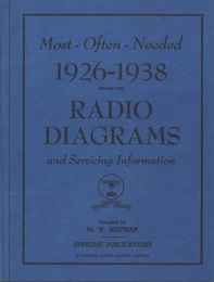 Most-Ofen-Needed 1926-1938  Radio Diagrams and Servicing Information : Vol.I  