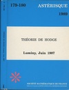 Theorie de Hodge Luminy, 1-6 Juin 1987 