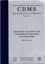 Symmetric Functions and Combinatorial Operators on Polynomials  