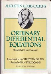 Ordinary Differential Equations (Equations Differentielles Ordinaires) Unpublished Course (Fragment) 