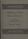 Allgemeine Formen- und Invariantentheorie  : Band 1 Binare Formen 