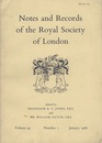 Notes and Records of the Royal Society of London Vol.42 No.1 jan.1988 