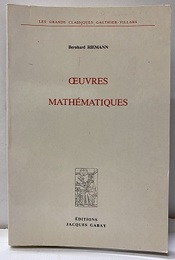 Oeuvres Mathematiques de Riemann (仏) リーマン著作集 