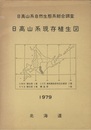 日高山系現存植生図 日高山系自然生態系総合調査 