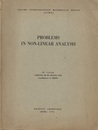 Problems in Non-Linear Analysis IV CICLO、 Varenna、 20-29 Agosto 1970 