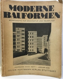 MODERNE BAUFORMEN 1936／1-12 Monatshefte fur  Architektur und Raumkunst 