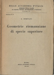 Geometrie Riemanniane di Specie Superiore  