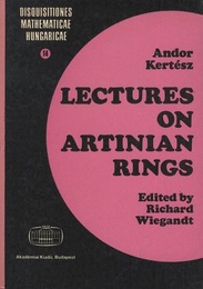 Lectures on Artinian Rings  