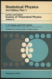 Statistical Physics : Part 1 : 3rd Edition (Soft) (英)ランダウ=リフシッツ理論物理学教程：統計物理学（1） 