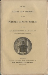 On the Nature and Evidence of the Primary Laws of Motion  