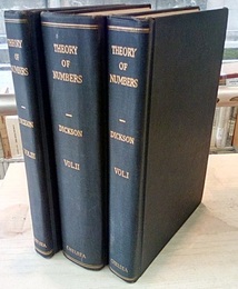 History of the Theory of Numbers : Vol. 1-3 (Hard) (1)Divisibility and Primality (2)Diophantine Analysis (3)Quadratic and Higher Forms (英) 数論の歴史
